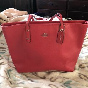 Pink Coach tote